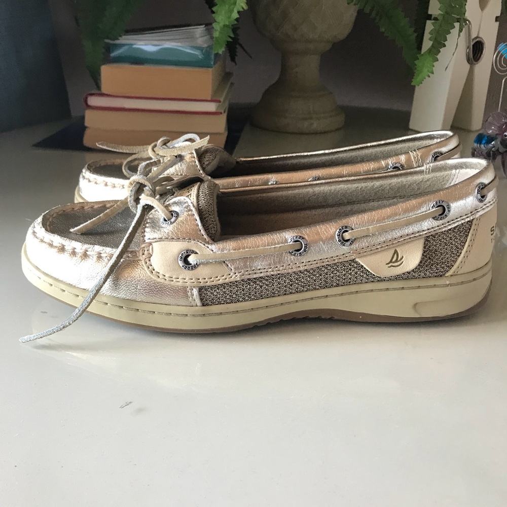 Sperry Top-Sider Angelfish gold loafers